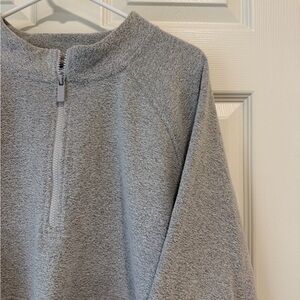Gray Quarter-Zip Sweater